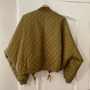 Free People quilted cropped bomber